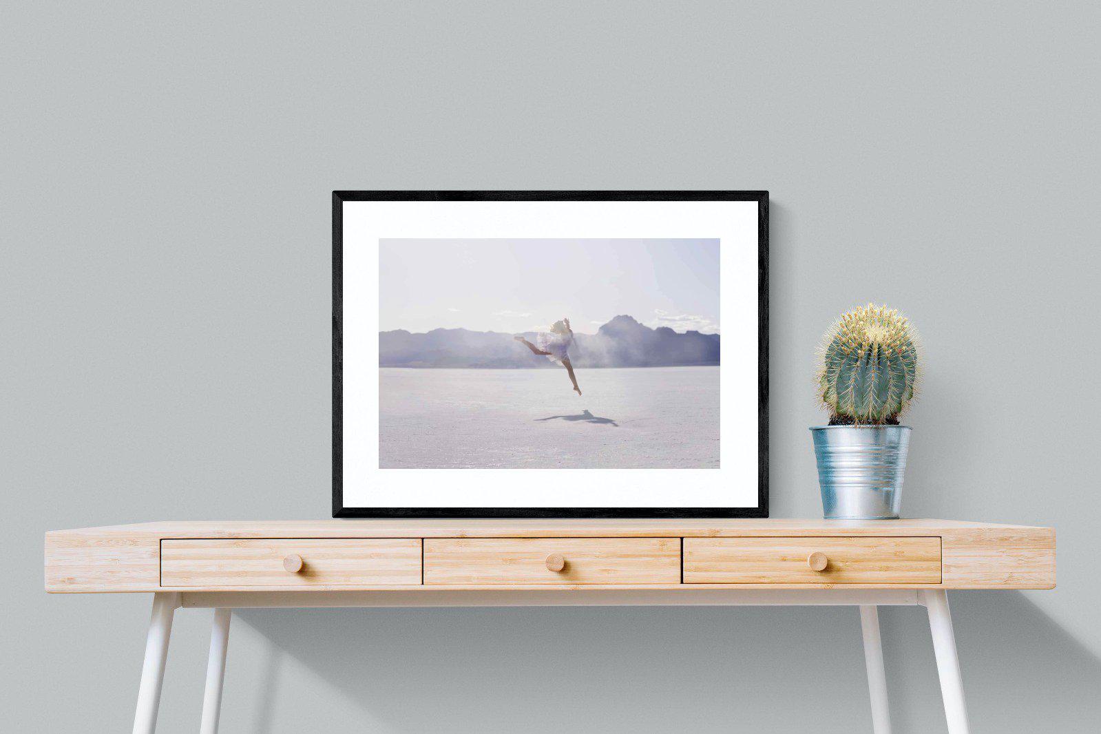 Dancing in the Desert-Wall_Art-80 x 60cm-Framed Print-Black-Pixalot