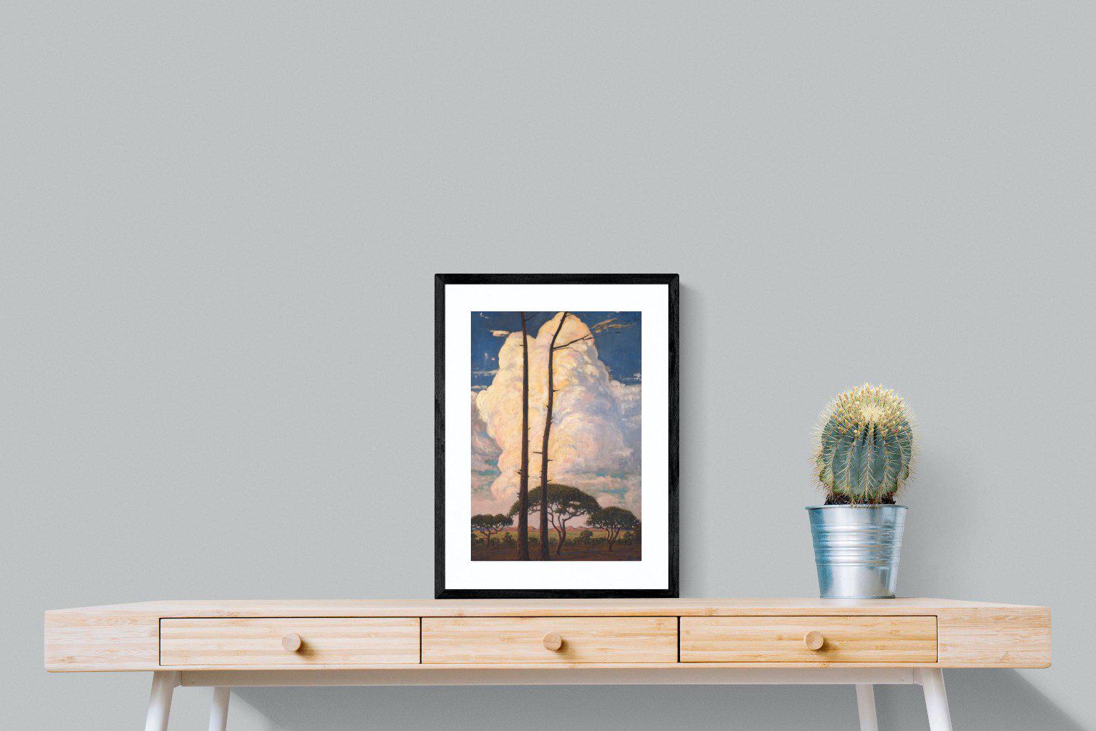 Die Wolk-Wall_Art-45 x 60cm-Framed Print-Black-Pixalot