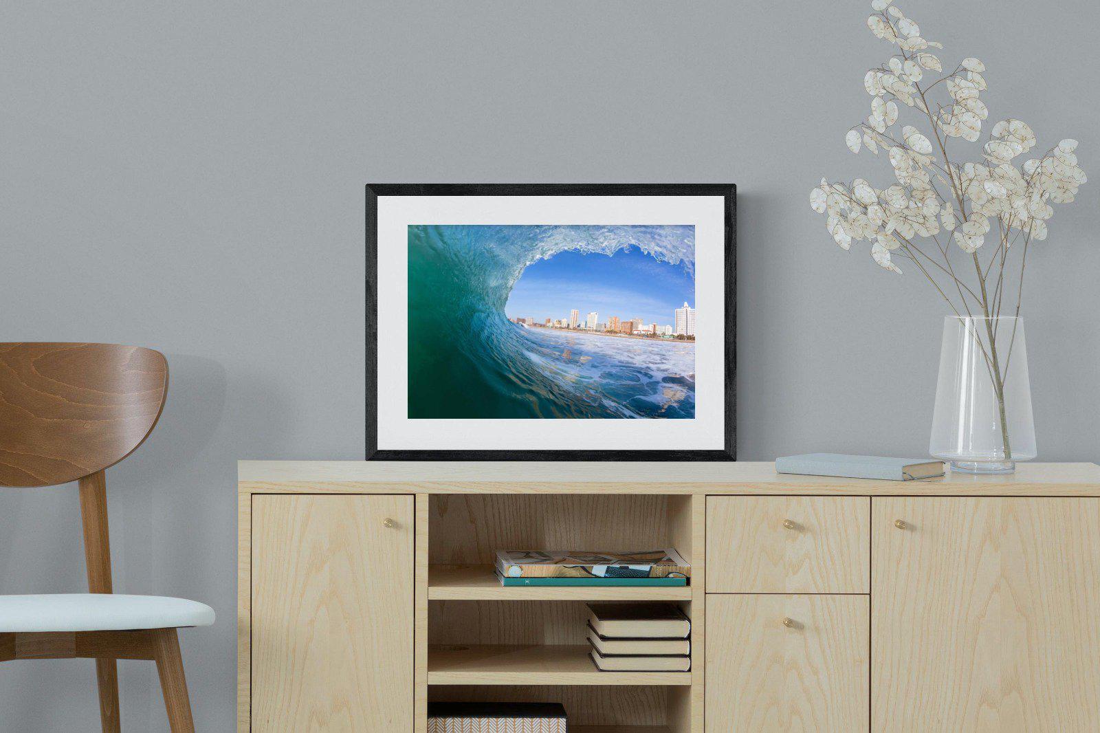 Durban-Wall_Art-60 x 45cm-Framed Print-Black-Pixalot