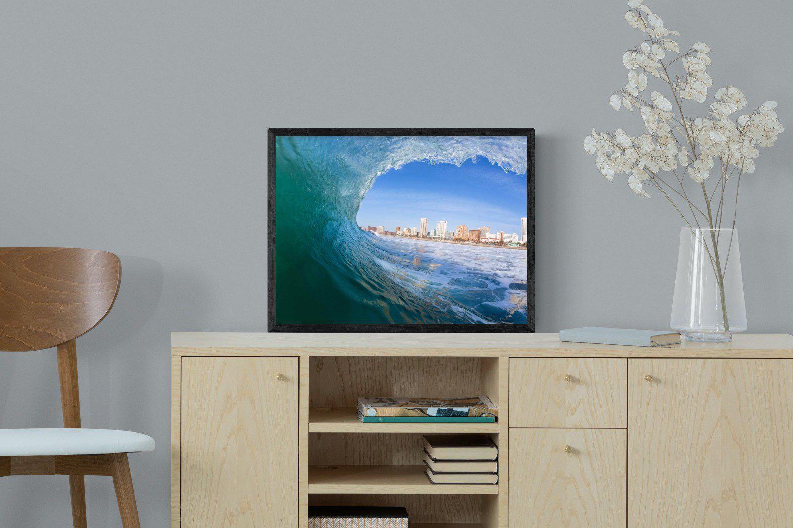 Durban-Wall_Art-60 x 45cm-Mounted Canvas-Black-Pixalot