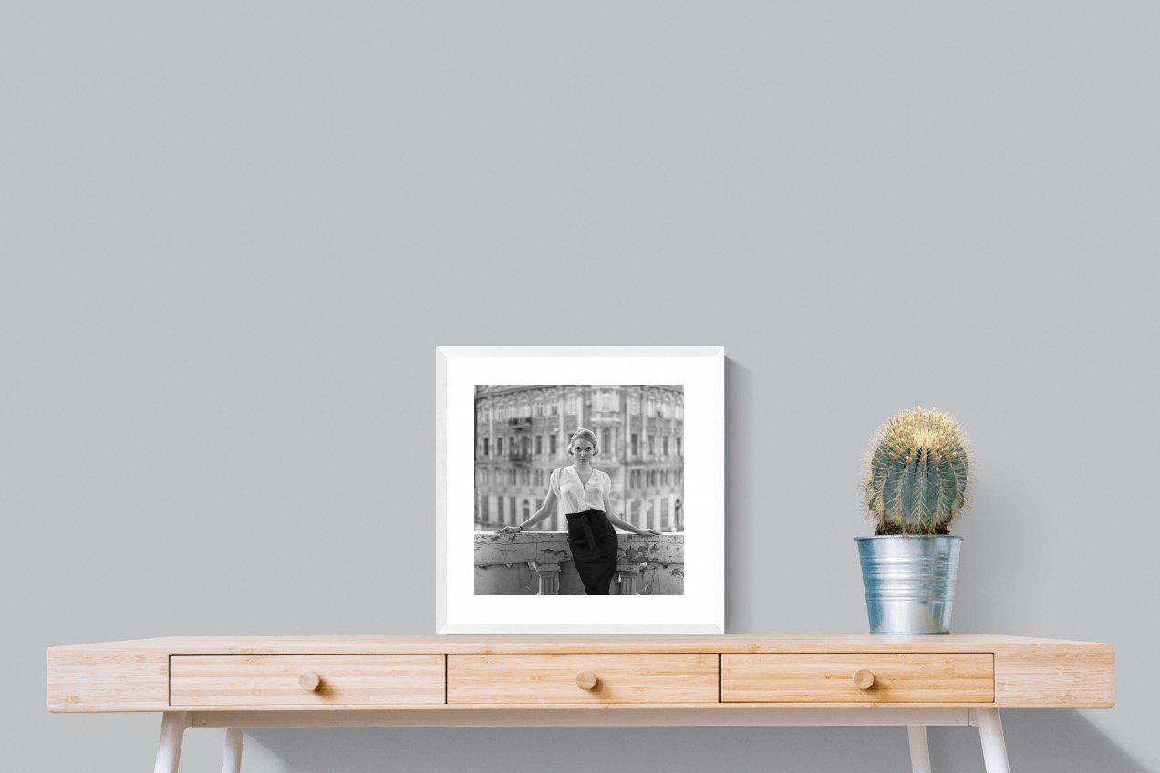 Elegance-Wall_Art-50 x 50cm-Framed Print-White-Pixalot