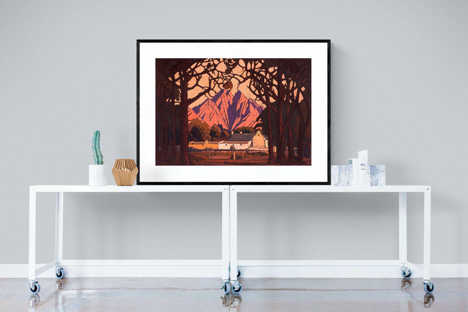 Farm Jonkershoek-Wall_Art-120 x 90cm-Framed Print-Black-Pixalot