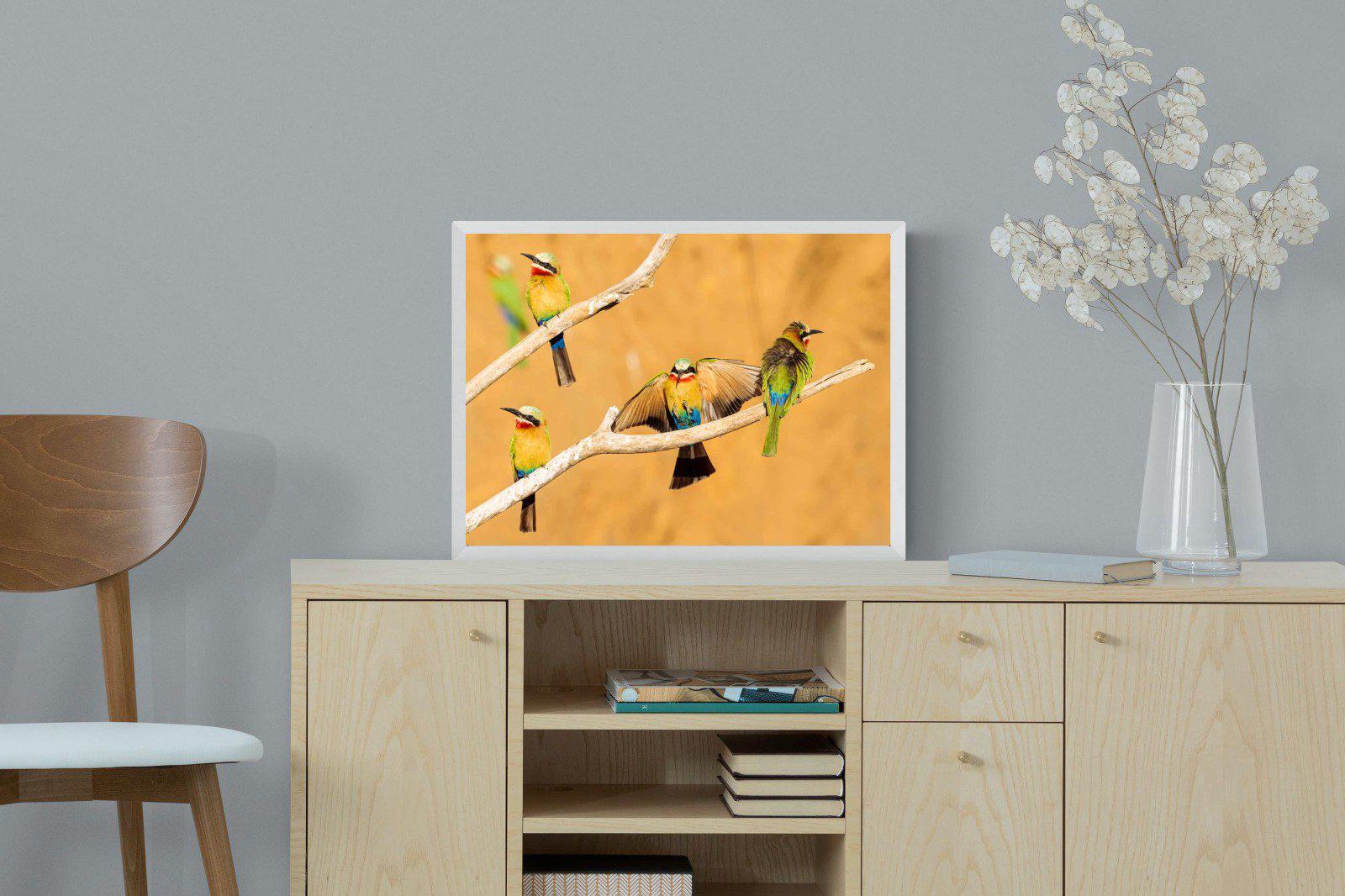 Feathered Friends-Wall_Art-60 x 45cm-Mounted Canvas-White-Pixalot