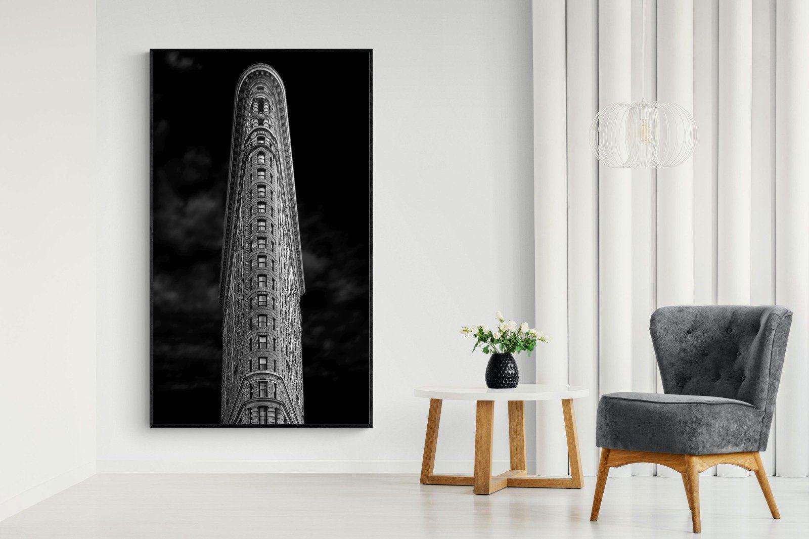 Flatiron-Wall_Art-130 x 220cm-Mounted Canvas-Black-Pixalot