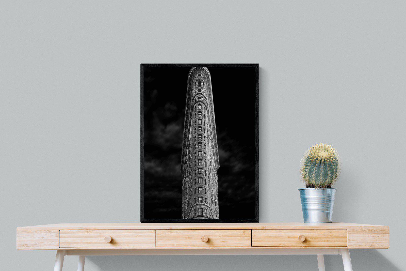 Flatiron-Wall_Art-60 x 80cm-Mounted Canvas-Black-Pixalot