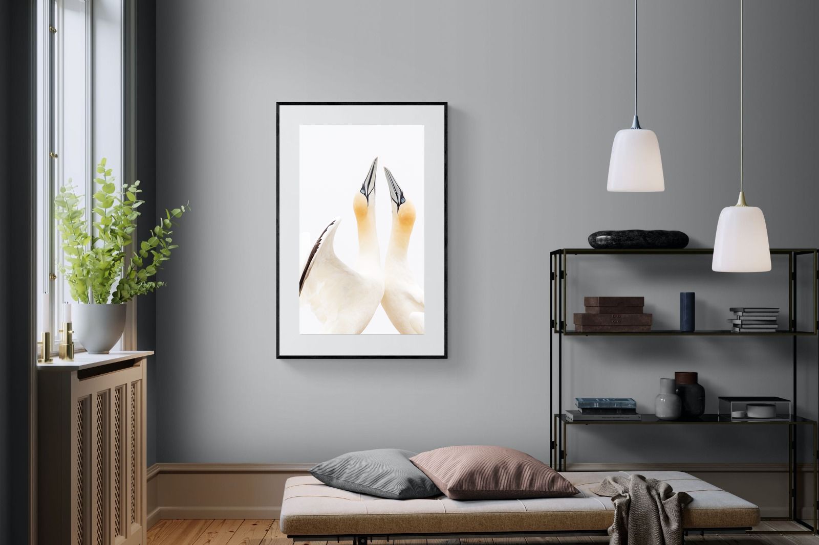 Flirt-Wall_Art-100 x 150cm-Framed Print-Black-Pixalot