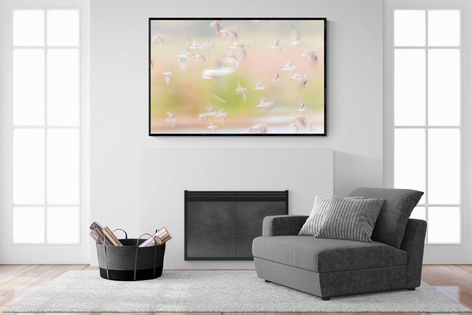 Frenzy-Wall_Art-150 x 100cm-Mounted Canvas-Black-Pixalot