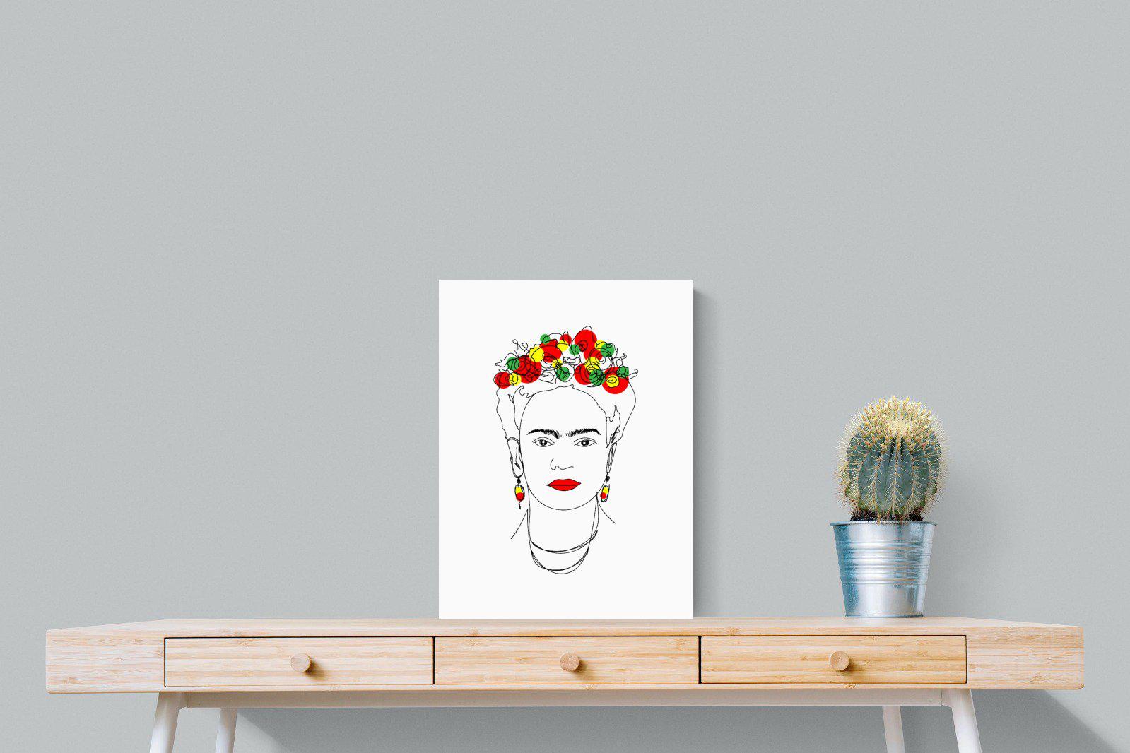 Frida Kahlo-Wall_Art-45 x 60cm-Mounted Canvas-No Frame-Pixalot