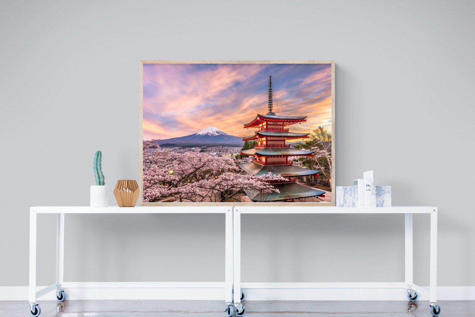 Fuji-Wall_Art-120 x 90cm-Mounted Canvas-Wood-Pixalot