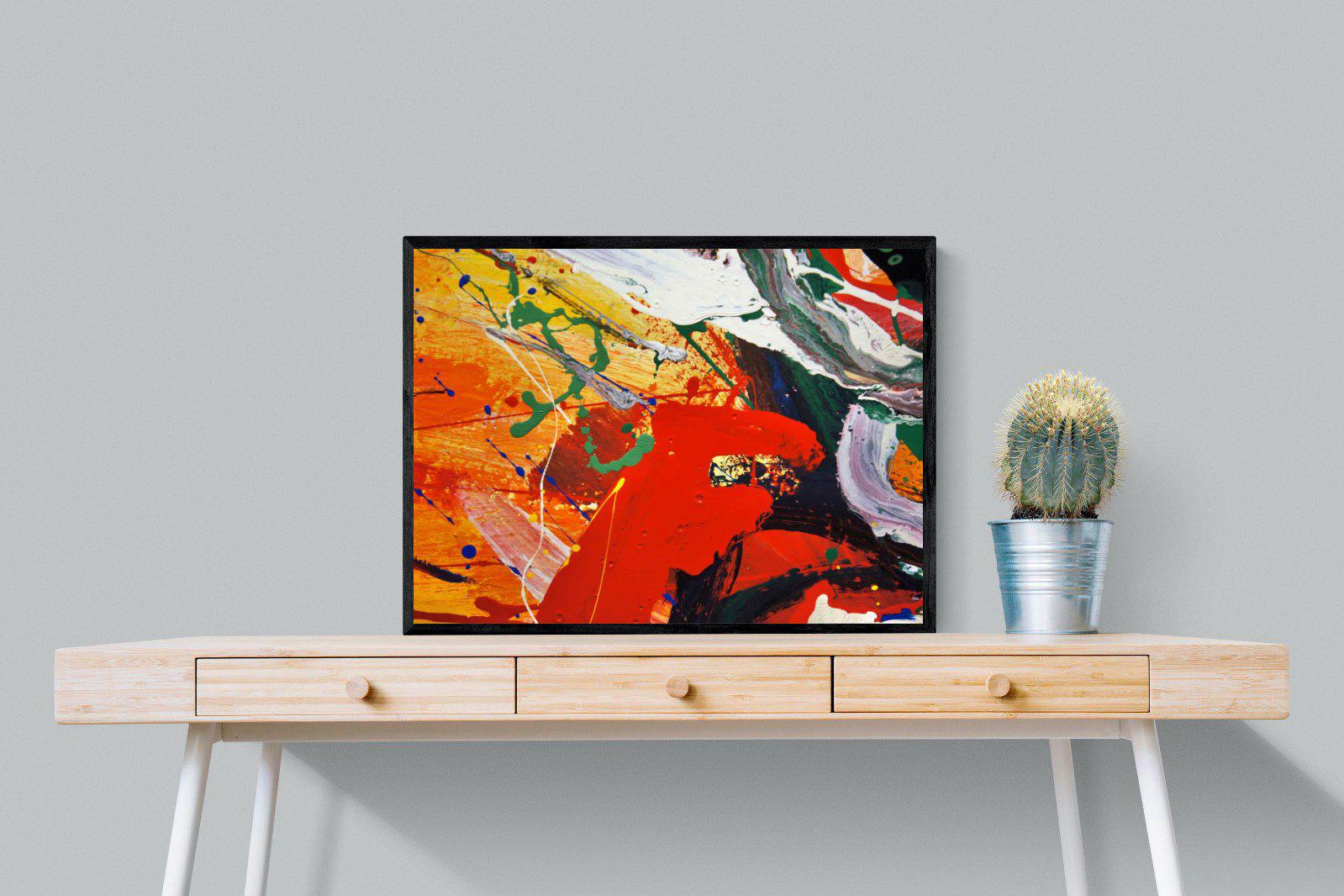 Fun in the Sun-Wall_Art-80 x 60cm-Mounted Canvas-Black-Pixalot