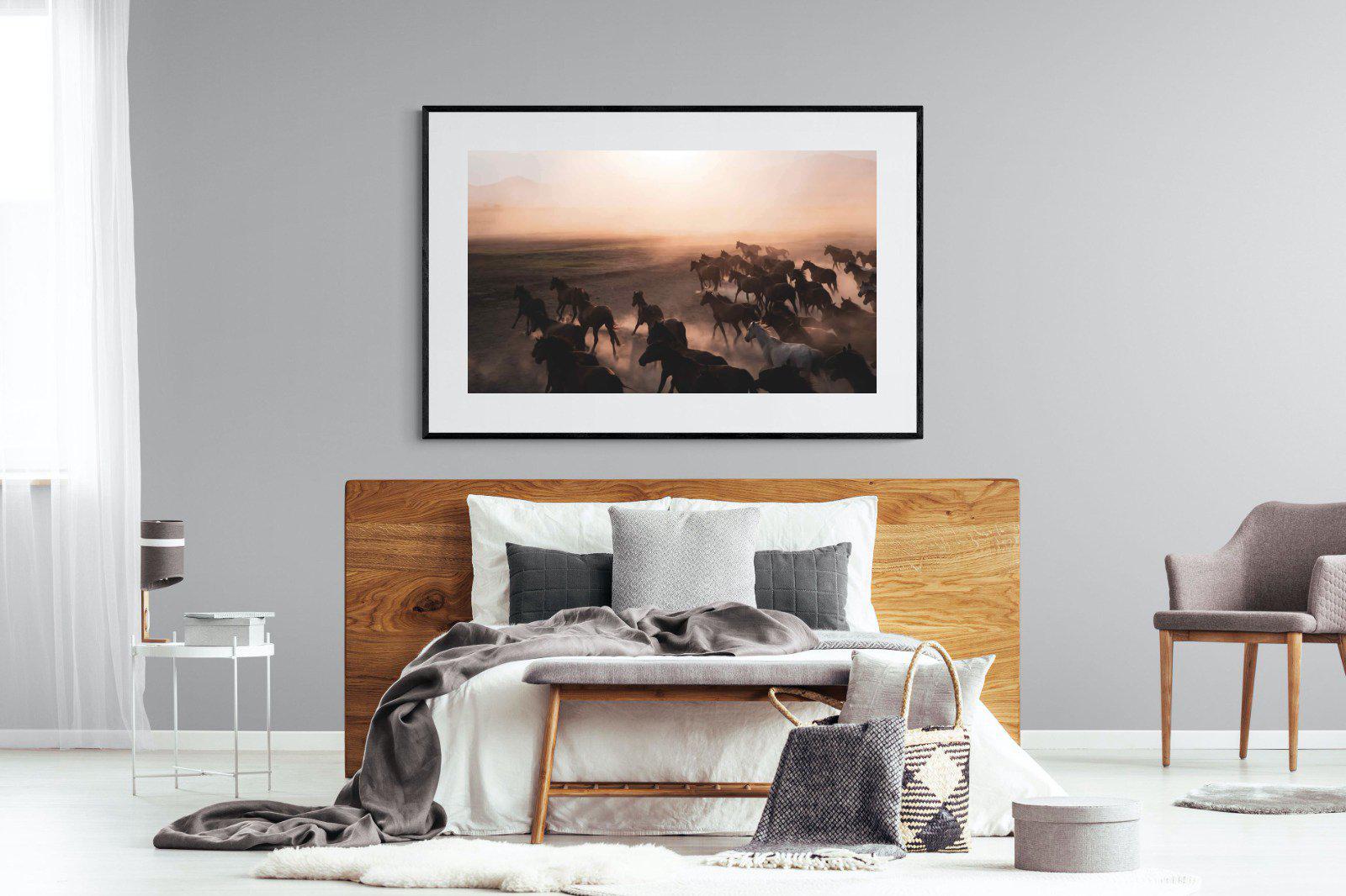 Gallop-Wall_Art-150 x 100cm-Framed Print-Black-Pixalot