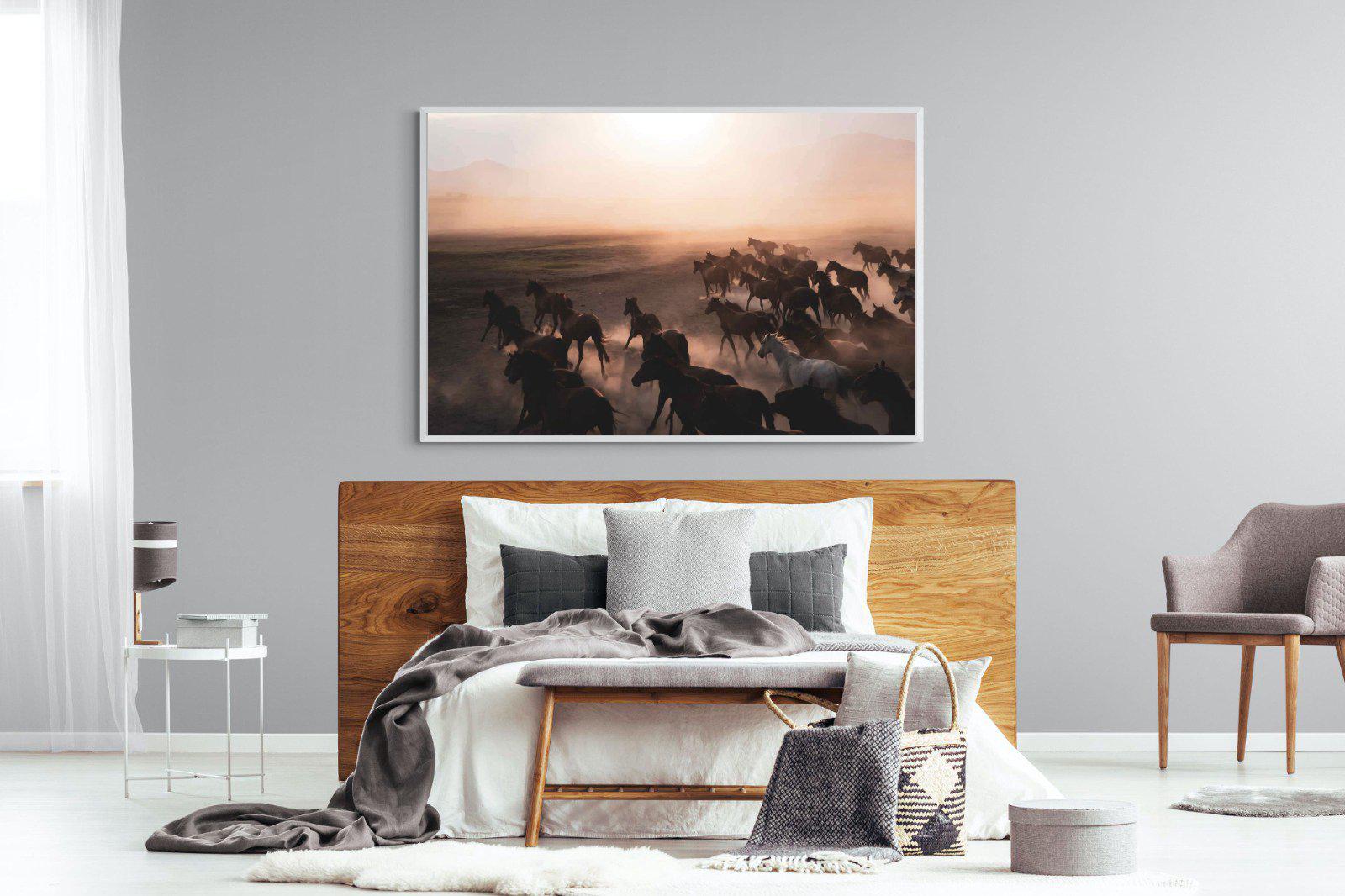 Gallop-Wall_Art-150 x 100cm-Mounted Canvas-White-Pixalot