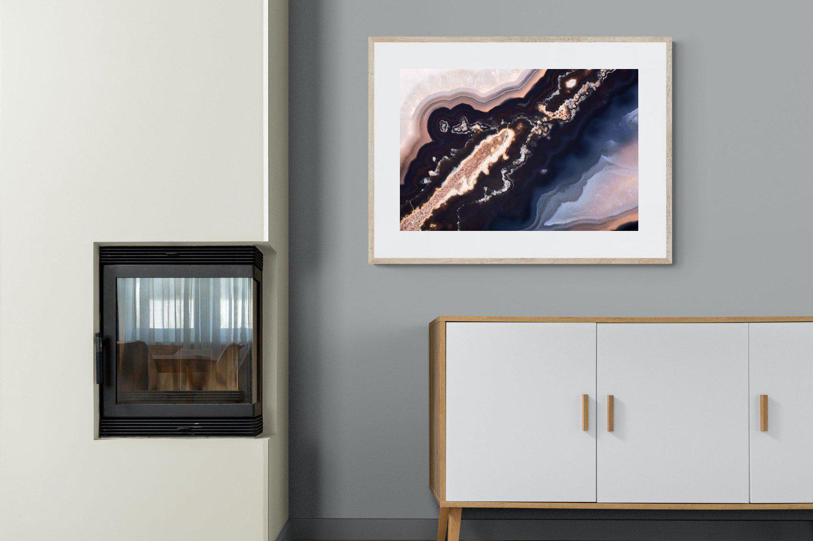 Gold Vein-Wall_Art-100 x 75cm-Framed Print-Wood-Pixalot
