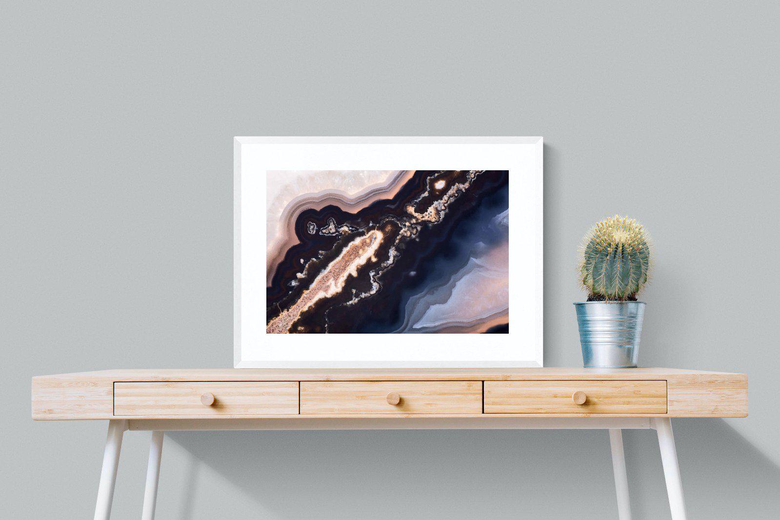 Gold Vein-Wall_Art-80 x 60cm-Framed Print-White-Pixalot