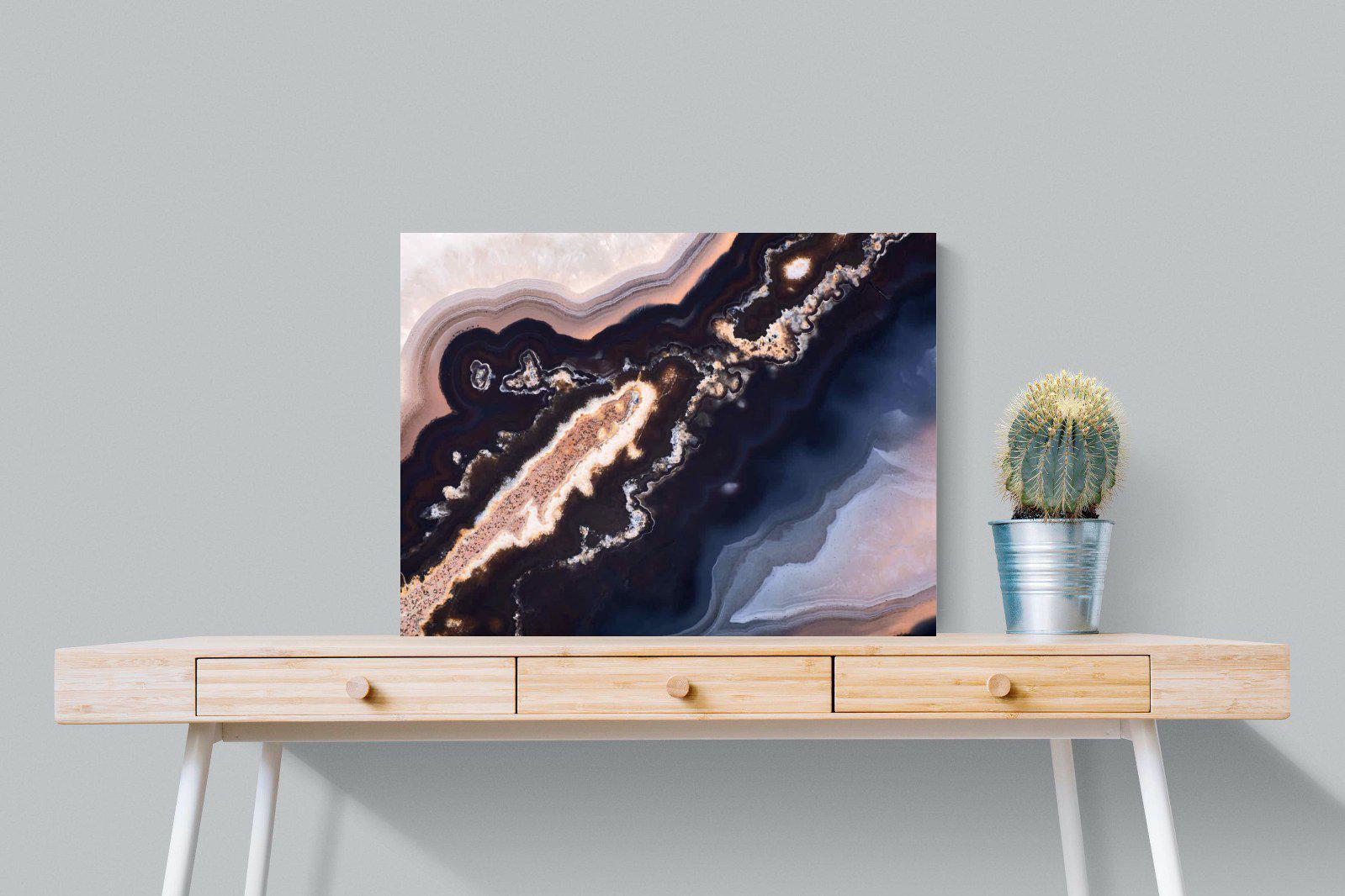 Gold Vein-Wall_Art-80 x 60cm-Mounted Canvas-No Frame-Pixalot