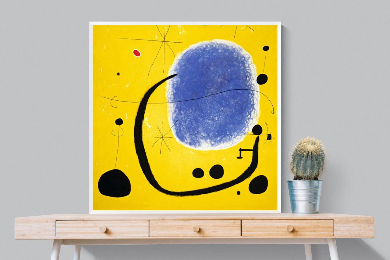 Gold of the Azure-Wall_Art-100 x 100cm-Mounted Canvas-White-Pixalot