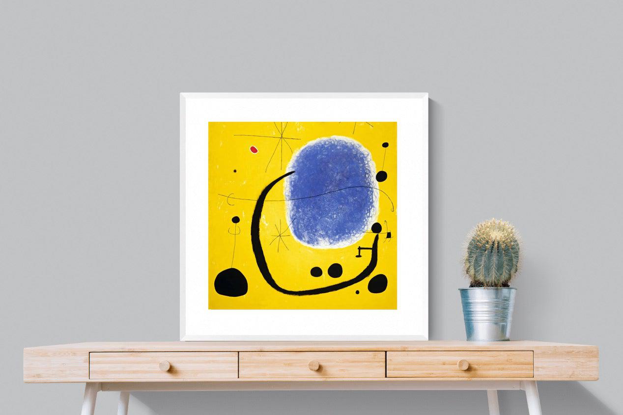 Gold of the Azure-Wall_Art-80 x 80cm-Framed Print-White-Pixalot