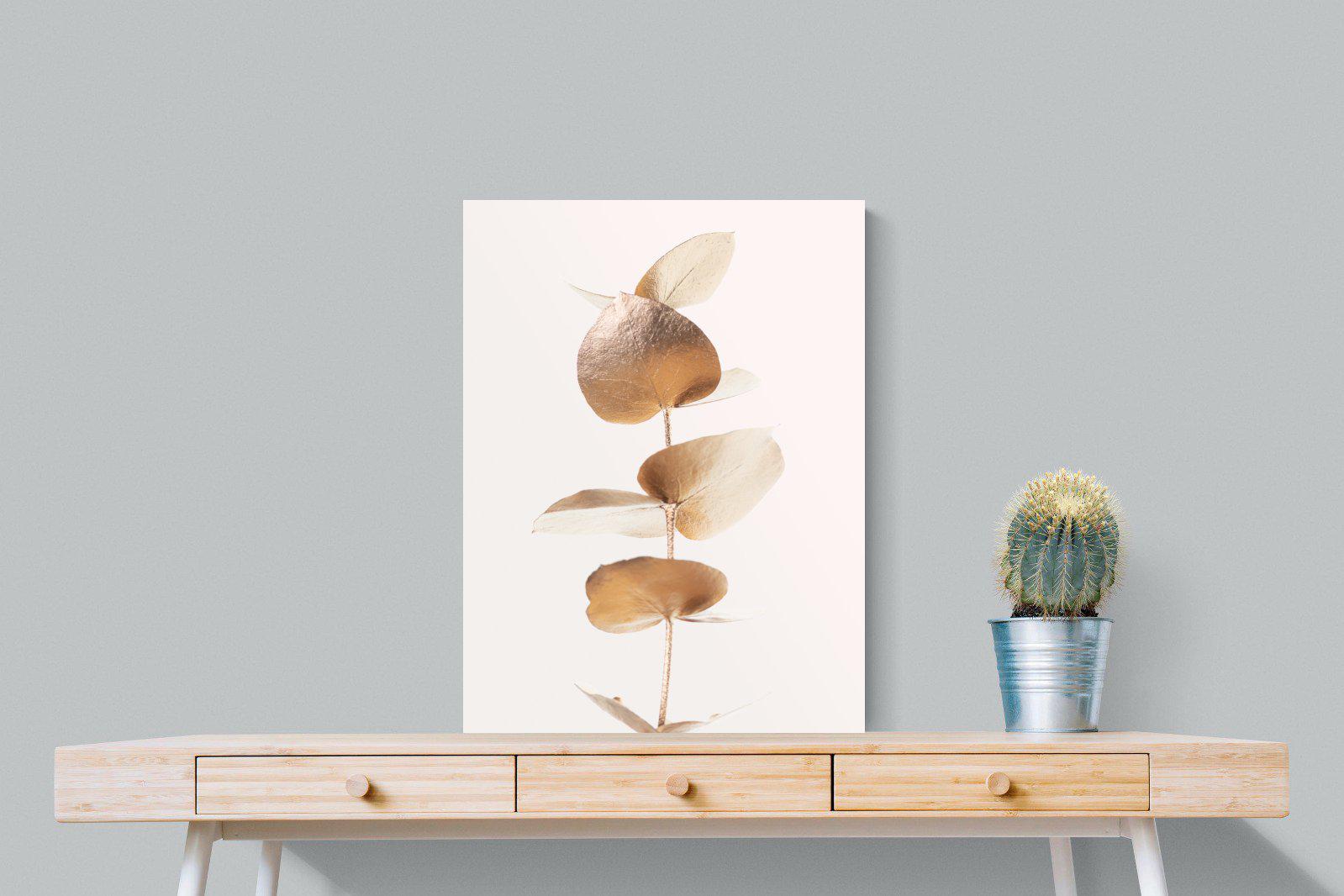 Golden Eucalyptus-Wall_Art-60 x 80cm-Mounted Canvas-No Frame-Pixalot