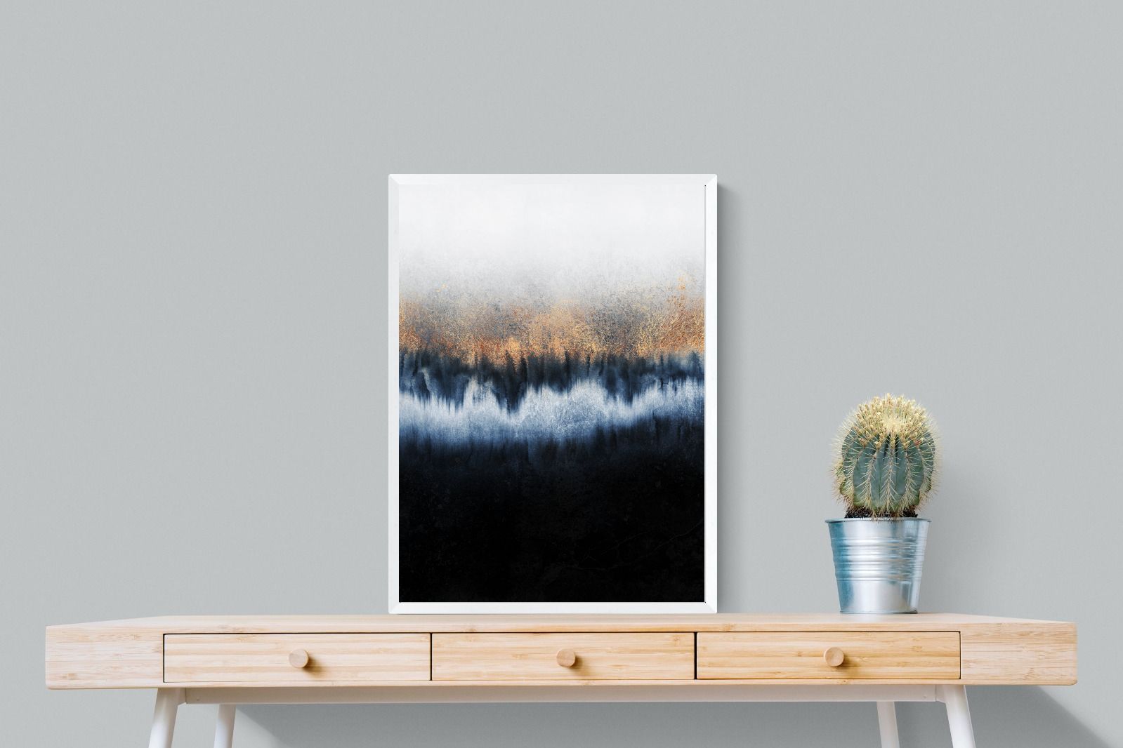 Golden Horizon-Wall_Art-60 x 80cm-Mounted Canvas-White-Pixalot