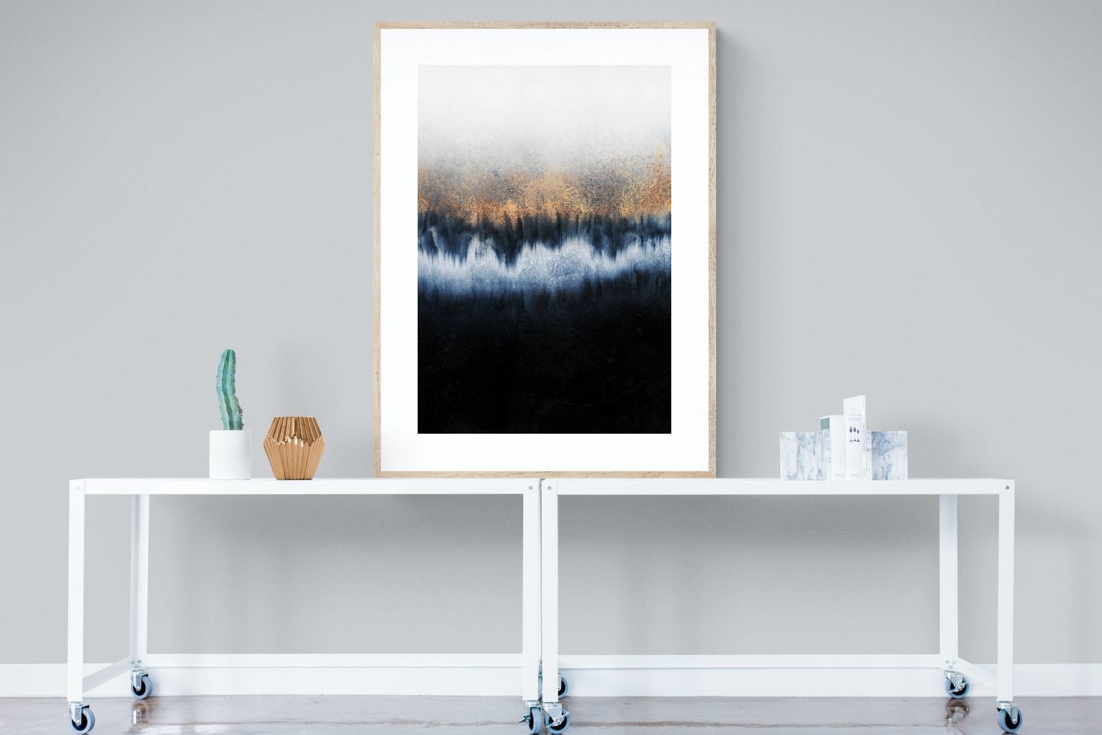 Golden Horizon-Wall_Art-90 x 120cm-Framed Print-Wood-Pixalot