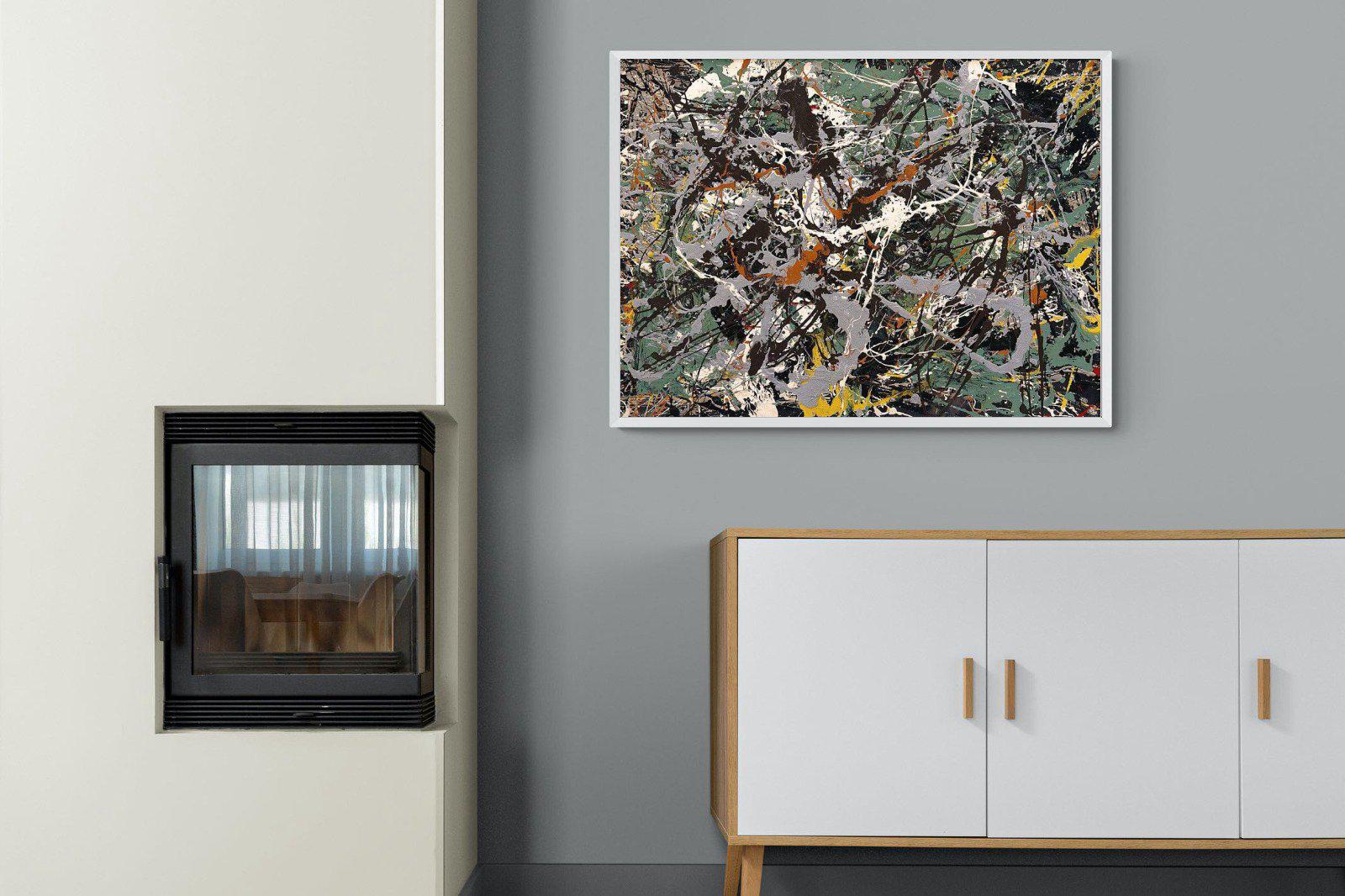 Green Silver-Wall_Art-100 x 75cm-Mounted Canvas-White-Pixalot