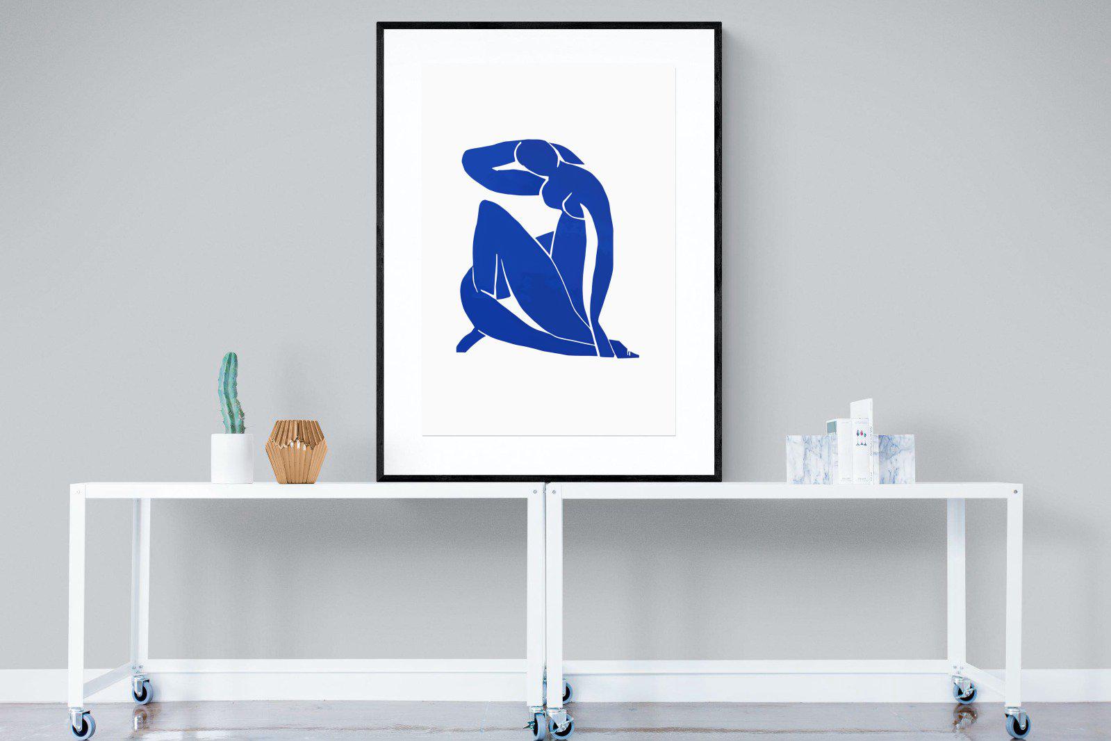 Henri Matisse-Wall_Art-90 x 120cm-Framed Print-Black-Pixalot