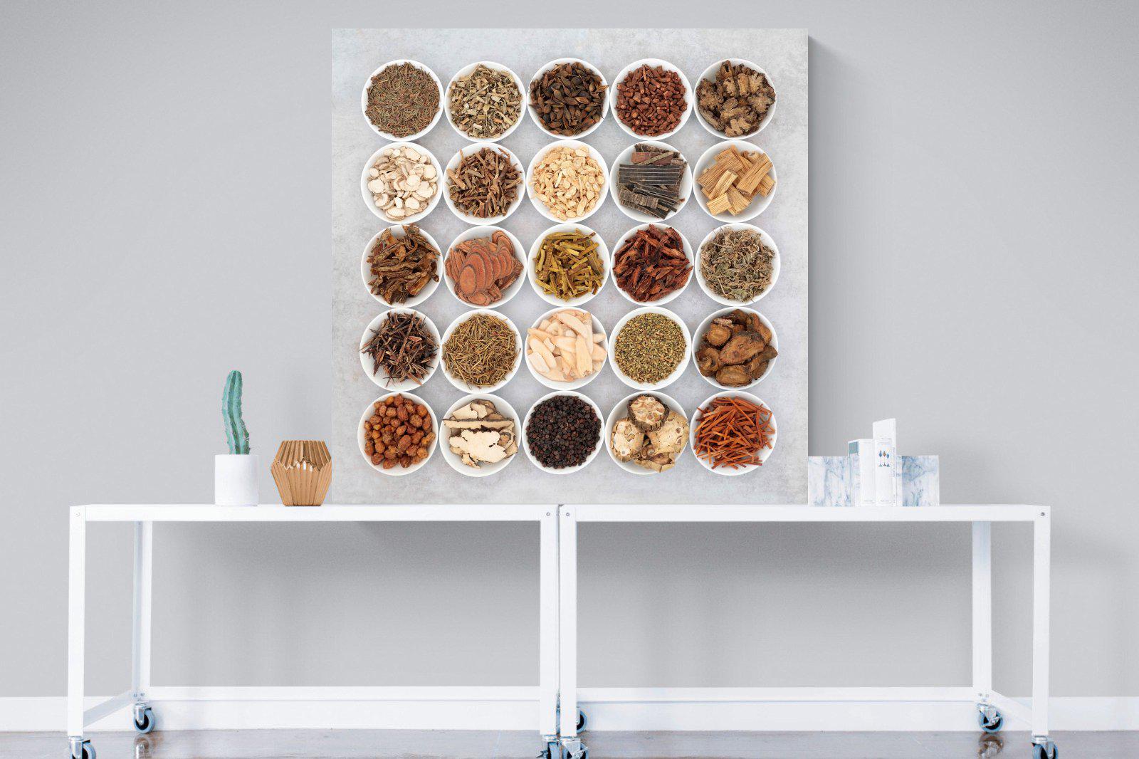 Herbal-Wall_Art-120 x 120cm-Mounted Canvas-No Frame-Pixalot