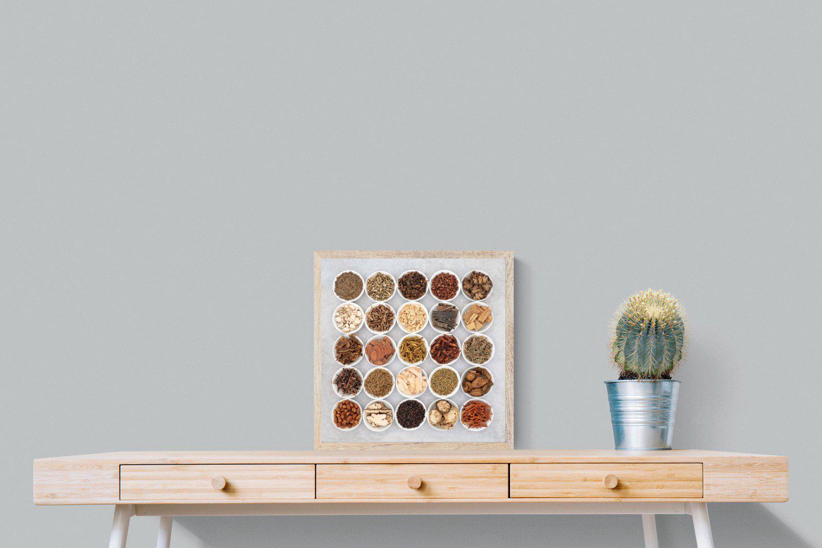 Herbal-Wall_Art-50 x 50cm-Mounted Canvas-Wood-Pixalot