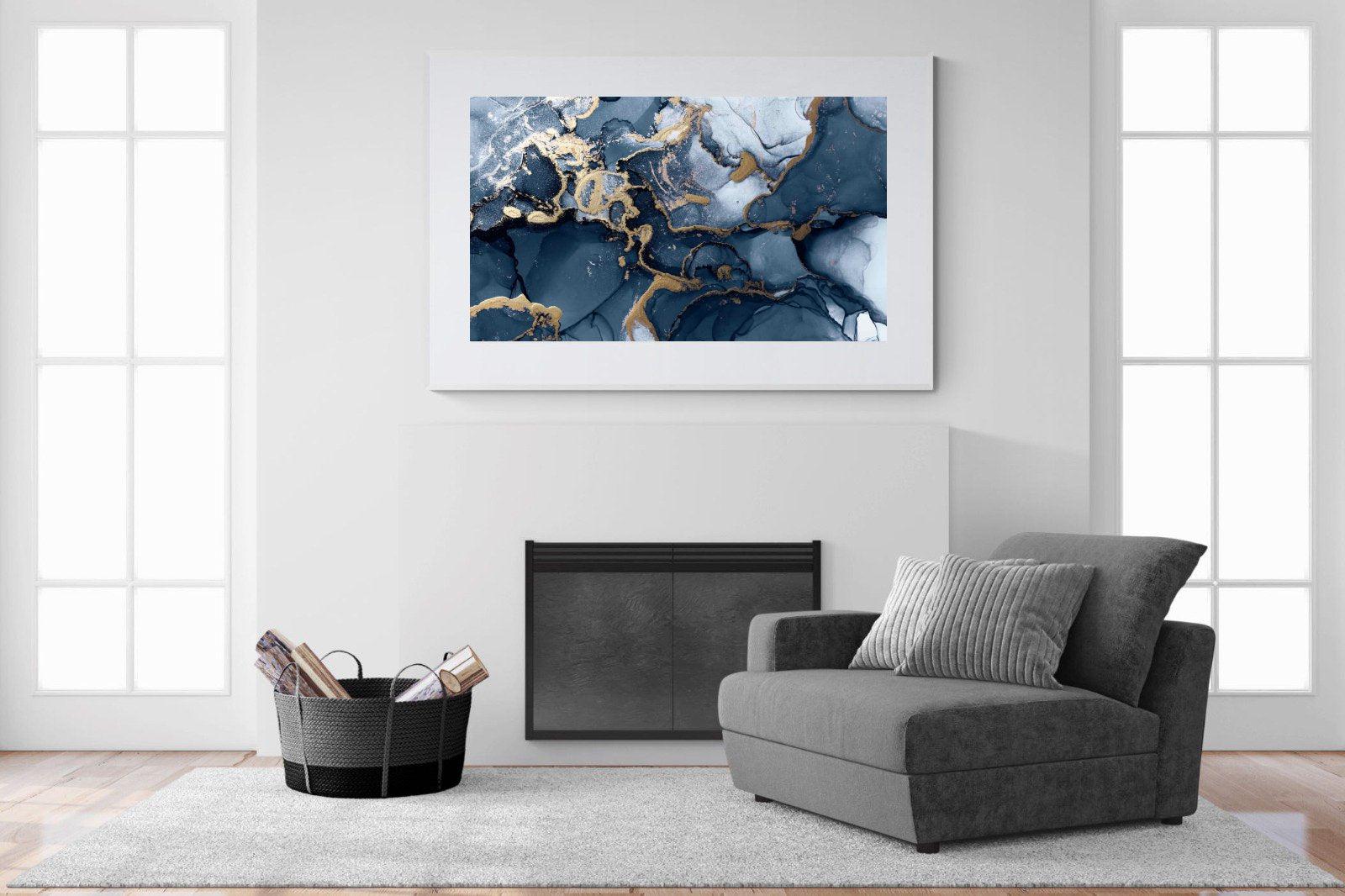 Indigo Ink-Wall_Art-150 x 100cm-Framed Print-White-Pixalot