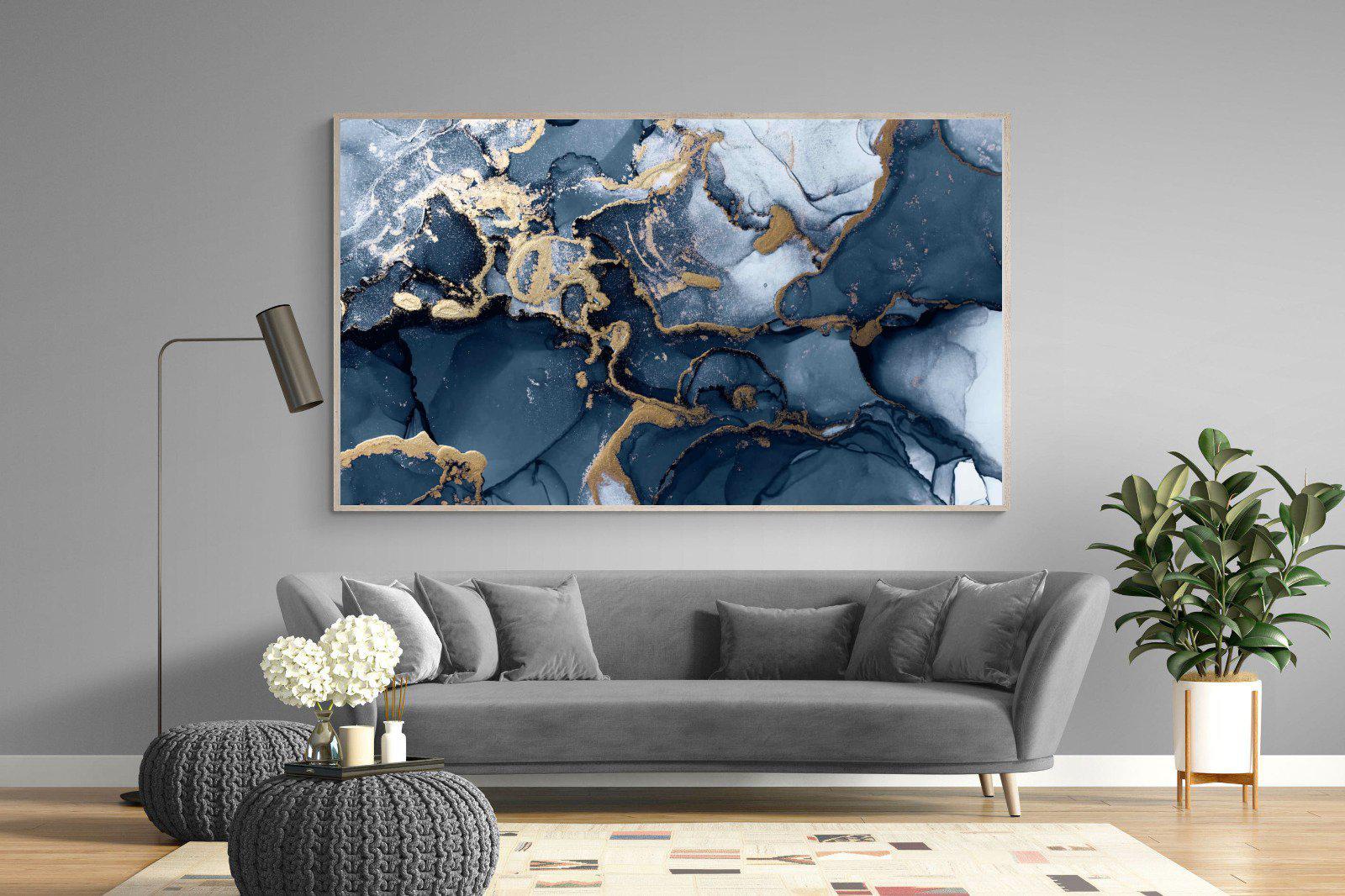 Indigo Ink-Wall_Art-220 x 130cm-Mounted Canvas-Wood-Pixalot