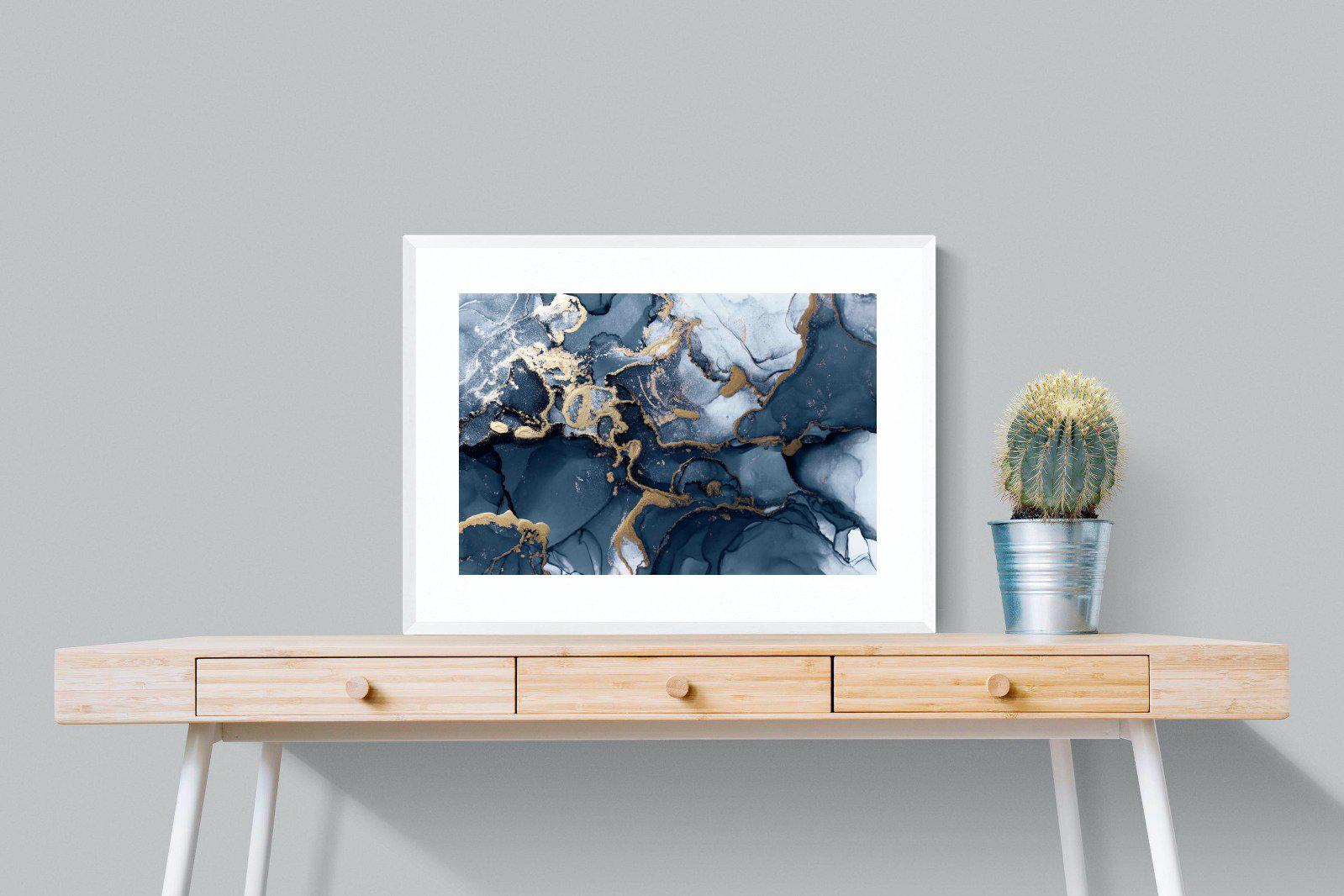Indigo Ink-Wall_Art-80 x 60cm-Framed Print-White-Pixalot