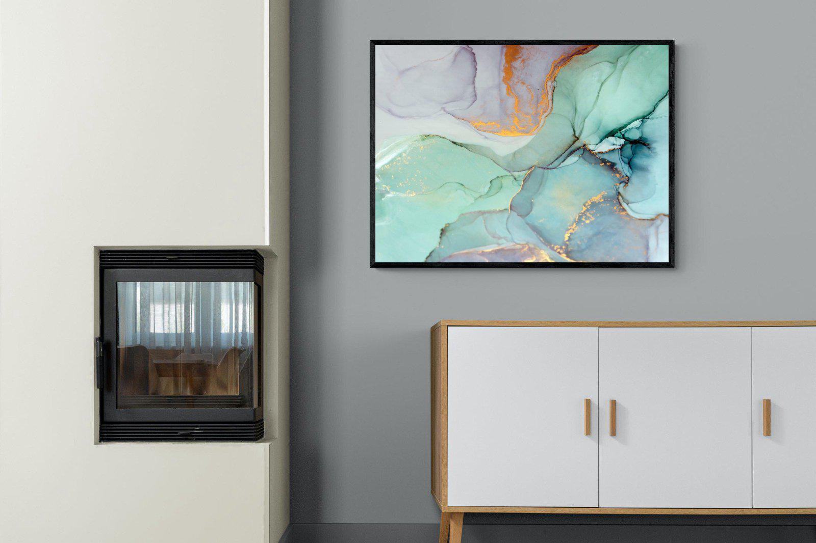 Ink-Wall_Art-100 x 75cm-Mounted Canvas-Black-Pixalot