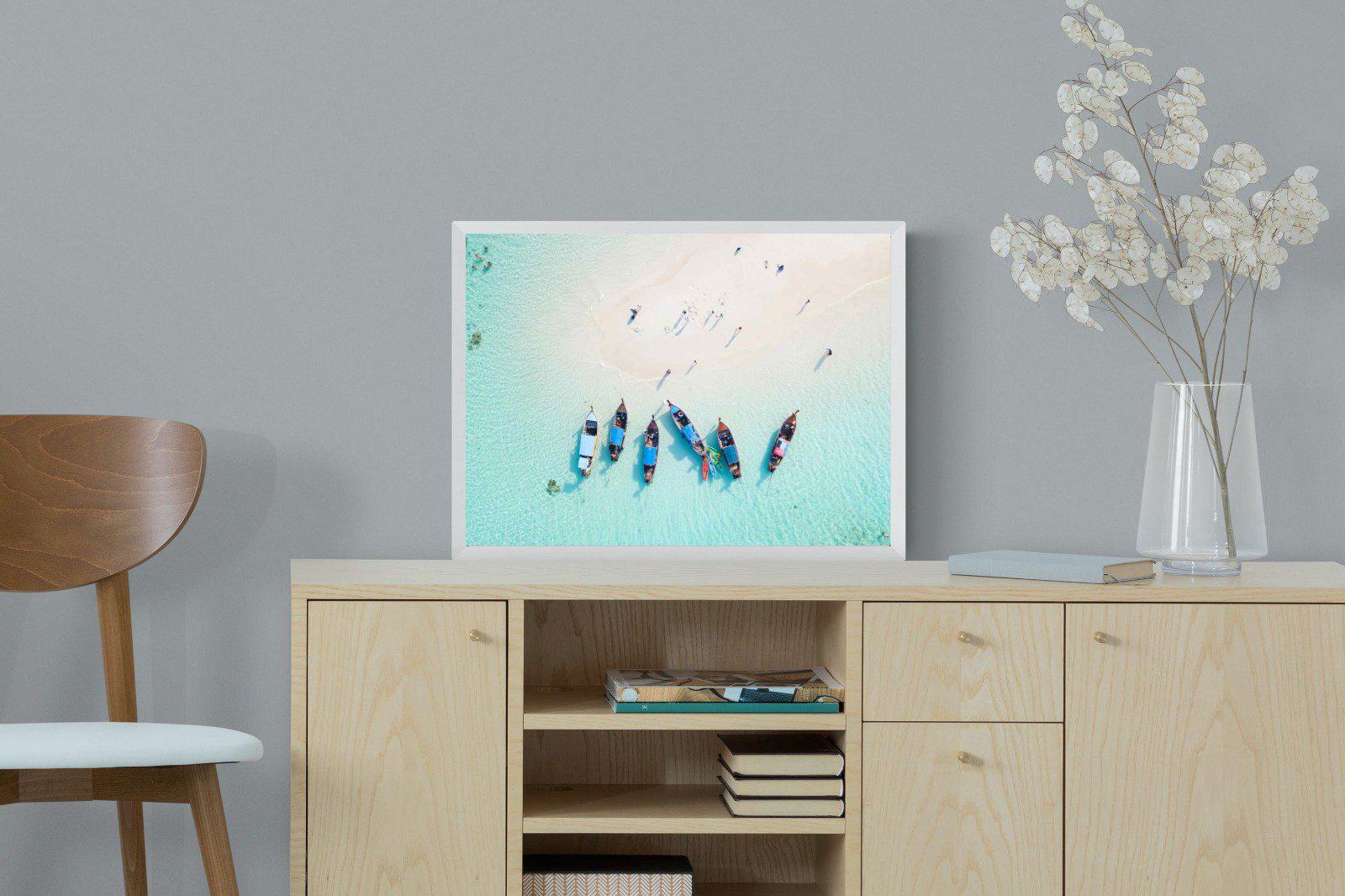 Island Hopping-Wall_Art-60 x 45cm-Mounted Canvas-White-Pixalot