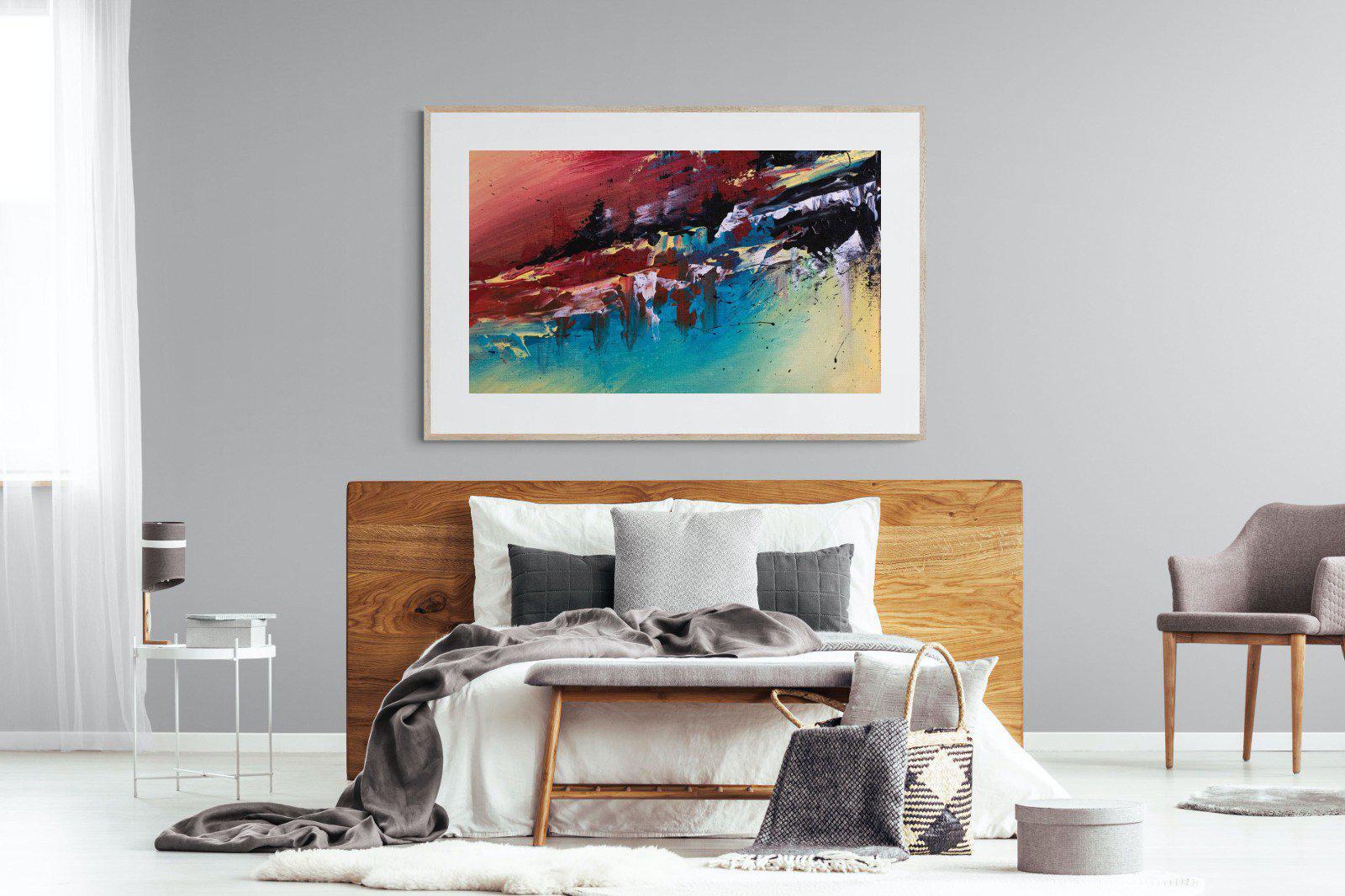 Jagged-Wall_Art-150 x 100cm-Framed Print-Wood-Pixalot