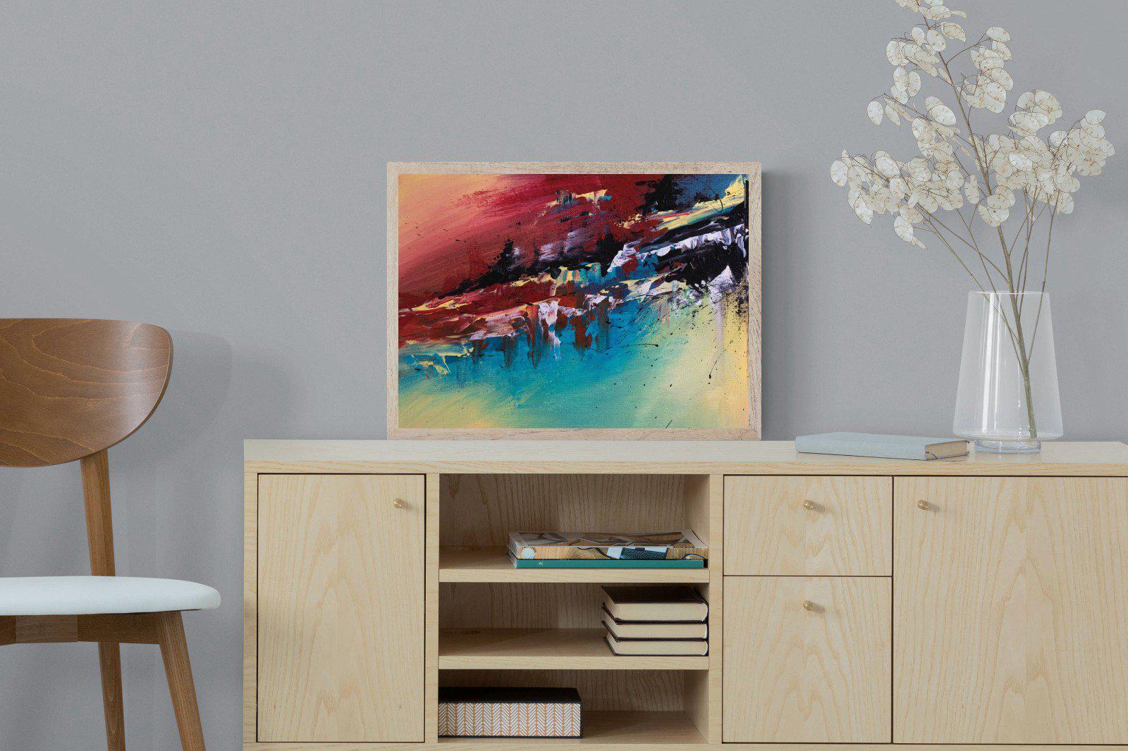 Jagged-Wall_Art-60 x 45cm-Mounted Canvas-Wood-Pixalot