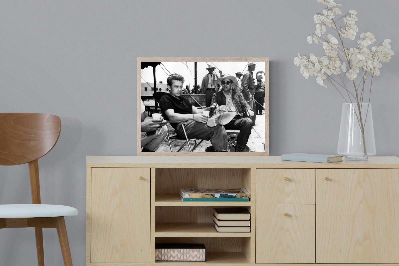 James Dean-Wall_Art-60 x 45cm-Mounted Canvas-Wood-Pixalot