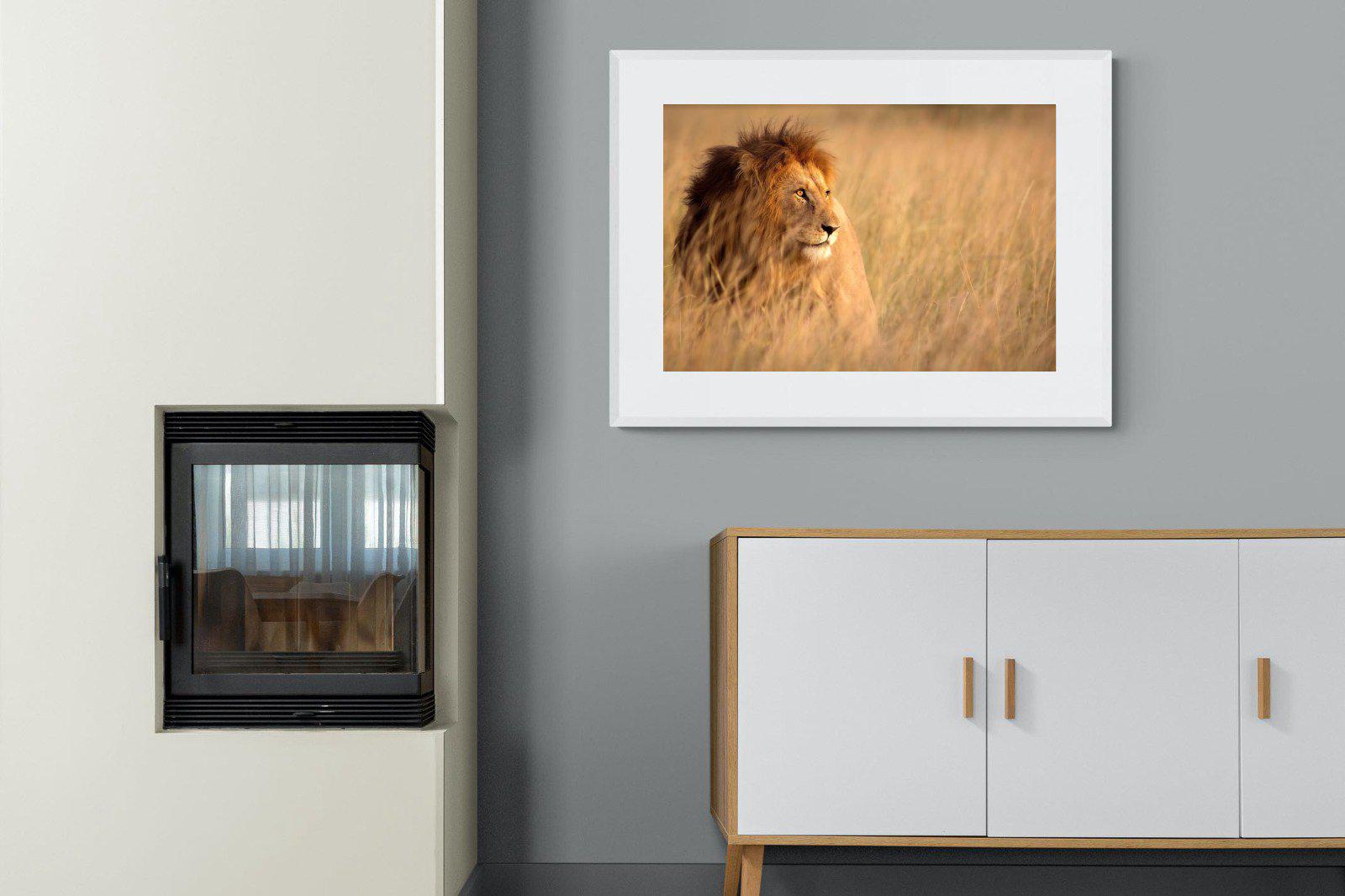 King-Wall_Art-100 x 75cm-Framed Print-White-Pixalot
