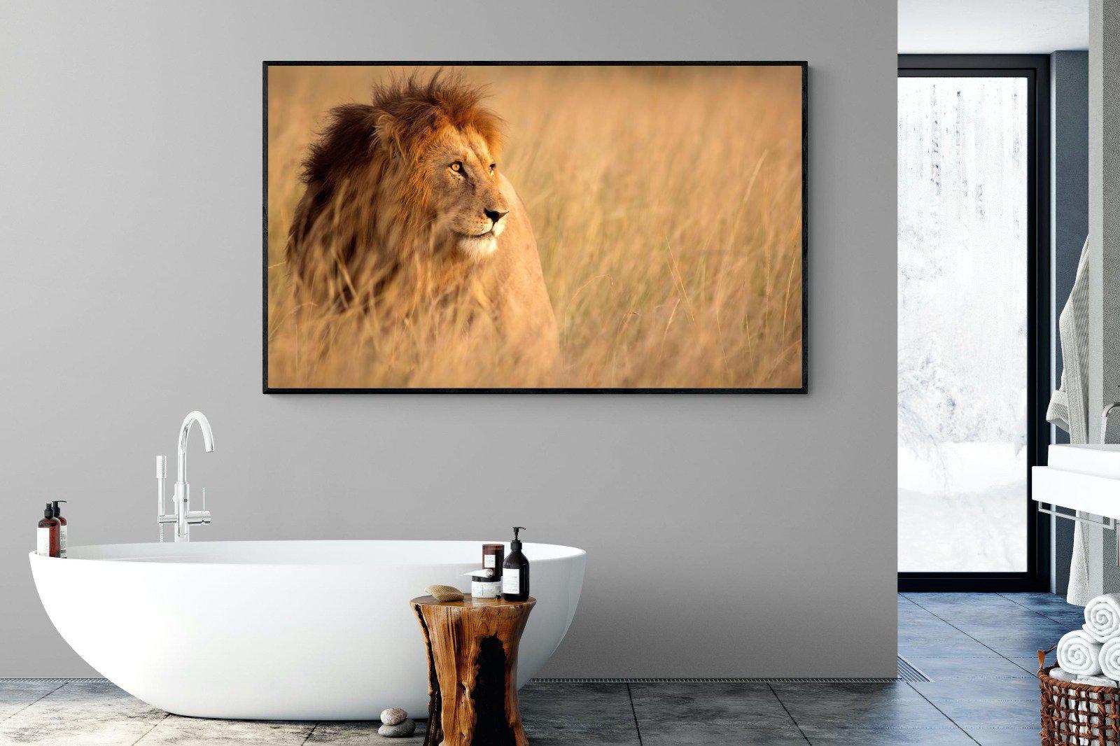 King-Wall_Art-180 x 110cm-Mounted Canvas-Black-Pixalot