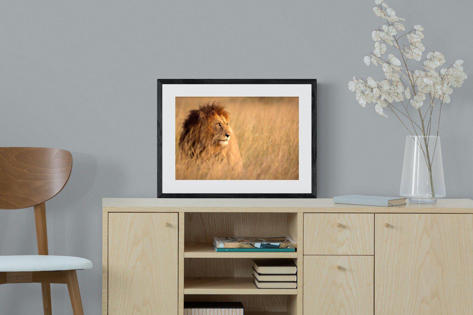 King-Wall_Art-60 x 45cm-Framed Print-Black-Pixalot
