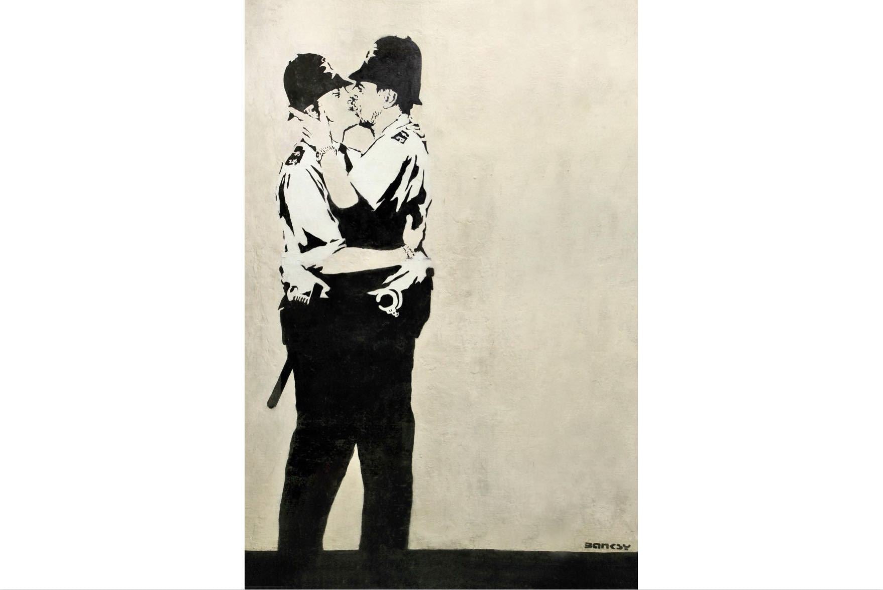 Kissing Coppers-Wall_Art-Pixalot