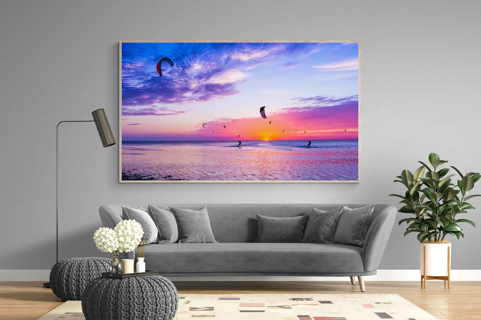 Kites & Colours-Wall_Art-220 x 130cm-Mounted Canvas-Wood-Pixalot
