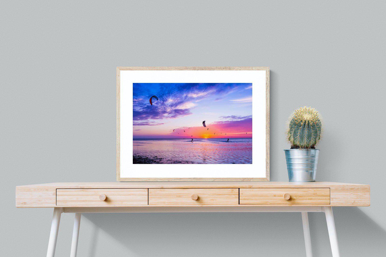 Kites & Colours-Wall_Art-80 x 60cm-Framed Print-Wood-Pixalot