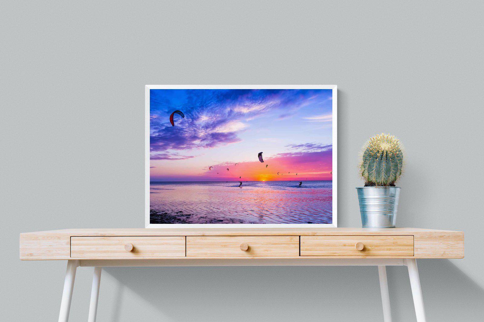 Kites & Colours-Wall_Art-80 x 60cm-Mounted Canvas-White-Pixalot