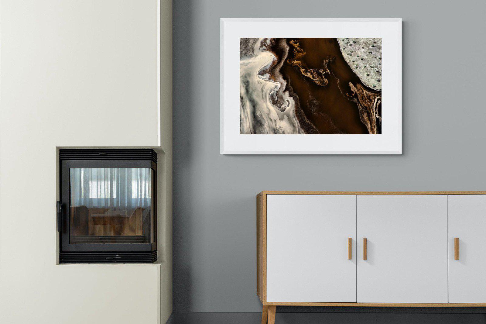 Land of Mocha-Wall_Art-100 x 75cm-Framed Print-White-Pixalot