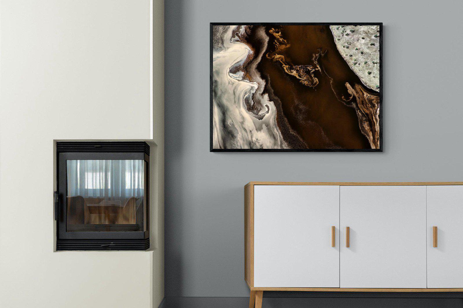 Land of Mocha-Wall_Art-100 x 75cm-Mounted Canvas-Black-Pixalot