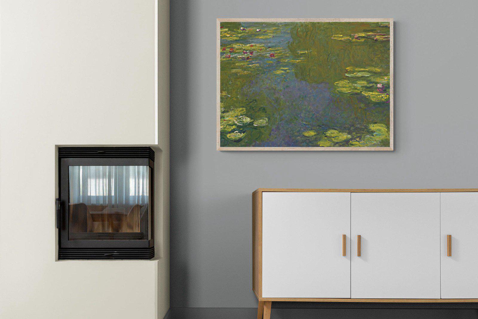 Le Bassin Aux Nymphéas-Wall_Art-100 x 75cm-Mounted Canvas-Wood-Pixalot