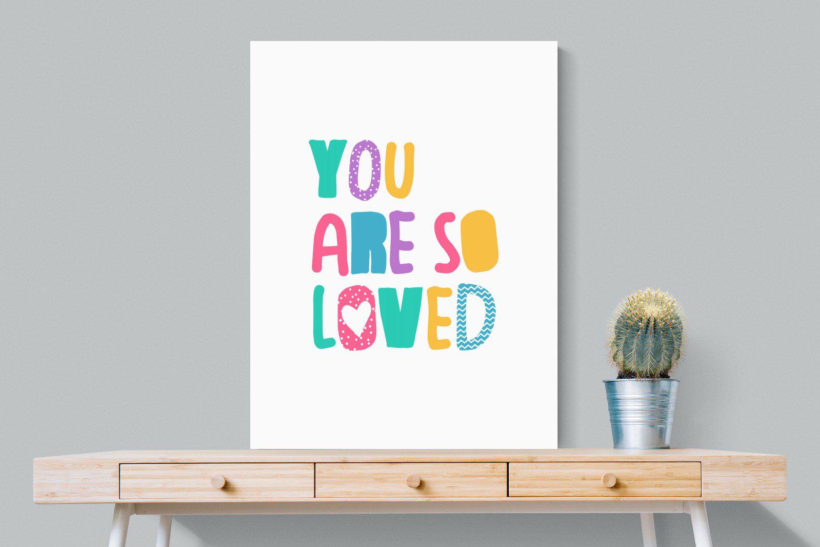 Loved-Wall_Art-75 x 100cm-Mounted Canvas-No Frame-Pixalot