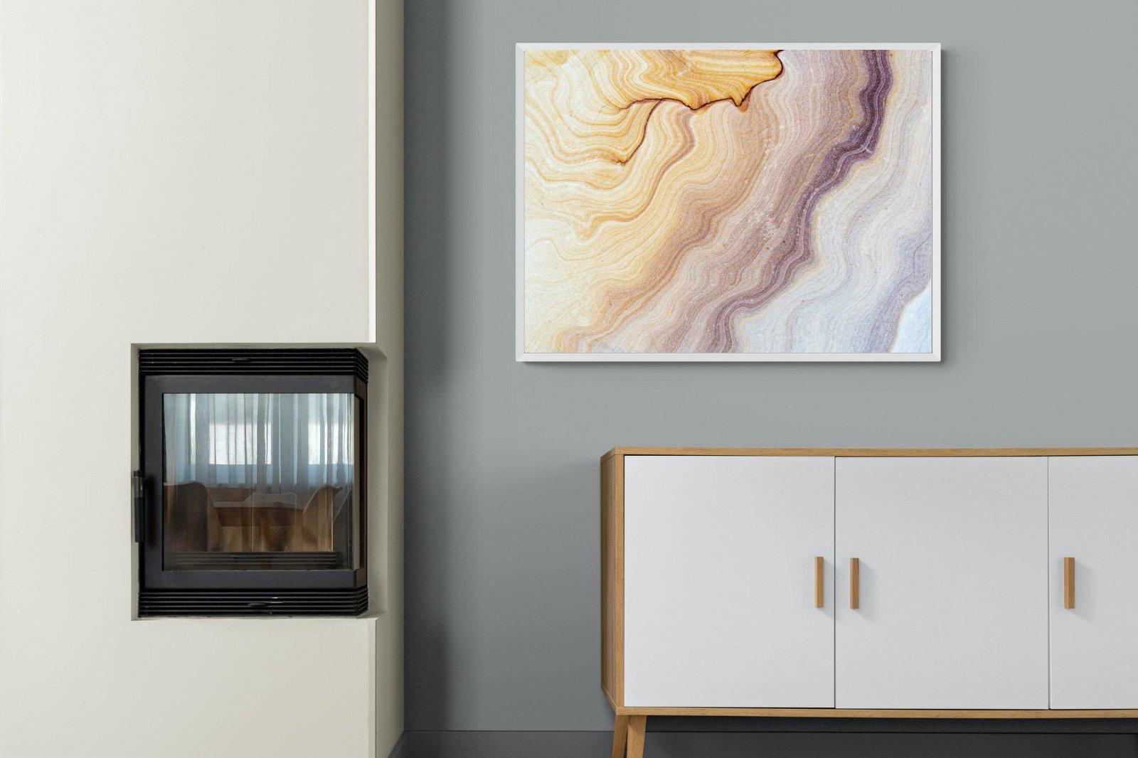 Marble-Wall_Art-100 x 75cm-Mounted Canvas-White-Pixalot