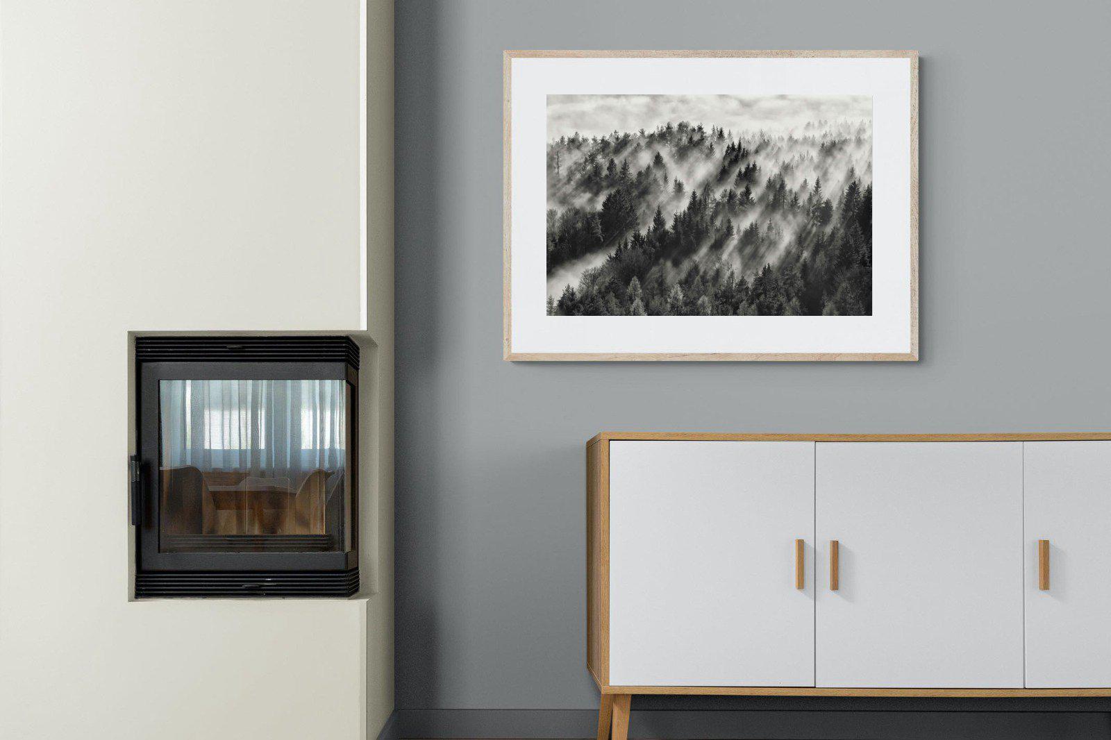 Misty Light-Wall_Art-100 x 75cm-Framed Print-Wood-Pixalot