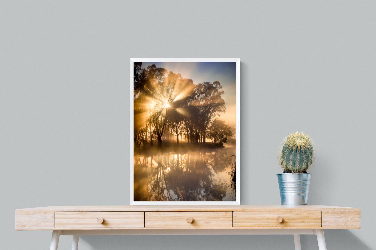 Misty Morning-Wall_Art-60 x 80cm-Mounted Canvas-White-Pixalot